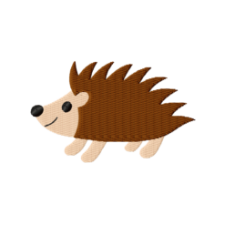 hedgehog embroidery design