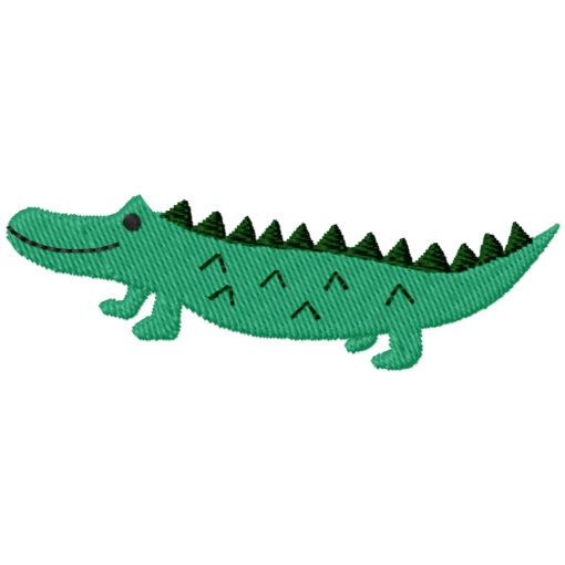 crocodile embroidery design