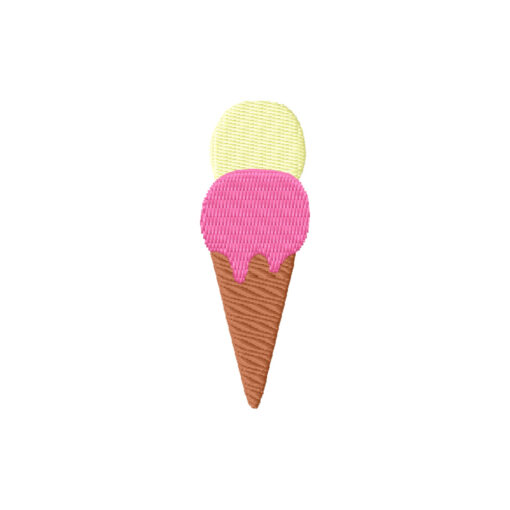 ice cream embroidery design