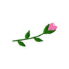 rose rosebud machine embroidery design